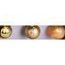 10 Λαμπάκια LED Μπαταρίας με Χρυσές Μπαλίτσες